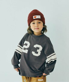 p.premier イロチ買いしたいナンバリングとロゴの長袖Tシャツ エフオーオンラインストア トップス カットソー・Tシャツ グレー ホワイト イエロー ブラウン グリーン