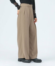 【SALE／40%OFF】BEAMS HEART WOMEN 配色 ベルト タック パンツ ビームス ハート パンツ その他のパンツ ネイビー【送料無料】