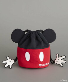 earth music&ecology 【予約】Disney/アソート巾着ポーチ アースミュージック&エコロジー 財布・ポーチ・ケース ポーチ パープル ブルー ブラウン レッド ブラック