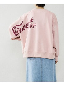 CONVERSE TOKYO WOMEN ロゴプリントスウェット コンバーストウキョウ カットソー Tシャツ ピンク ホワイト グリーン ブラック【送料無料】