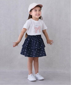 【SALE／60%OFF】petit main 【GOODPRICE】柄フリルスカート ナルミヤオンライン スカート その他のスカート グレー ピンク ネイビー ホワイト