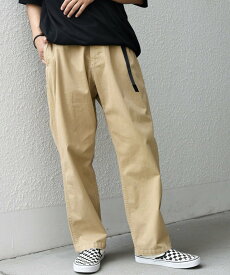 SHIPS any 【SHIPS any別注】GRAMiCCi: ルーズ テーパード ストレッチ チノパンツ◇ シップス パンツ チノパンツ ベージュ グリーン ブラック【送料無料】
