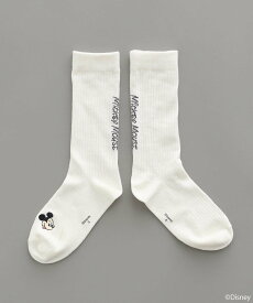earth music&ecology Disney/アソート刺繍入り靴下 アースミュージック&エコロジー ファッション雑貨 その他のファッション雑貨 パープル グリーン ブラウン レッド グレー