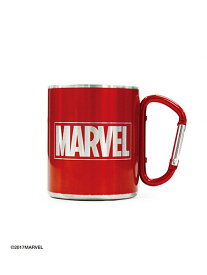 MARVEL COLLECTION MARVEL COLLECTION/カラビナマグ マーベルロゴ アントレスクエア 食器・調理器具・キッチン用品 その他の食器・調理器具・キッチン用品 レッド