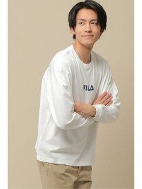 【SALE／50%OFF】ikka 【WEB限定】FILA ヘリテージ セーリングロンT イッカ トップス カットソー・Tシャツ ブラック ホワイト レッド ネイビー