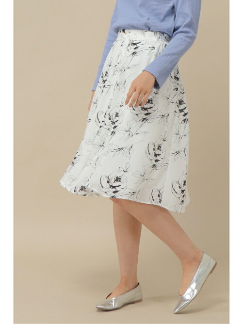 Ikka Sdv 線描きフラワースカート Rakuten Fashion 楽天ファッション 旧楽天ブランドアベニュー Bf5938