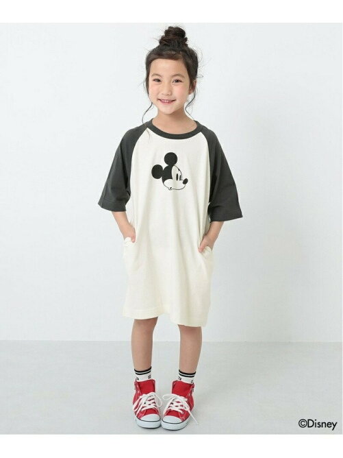 Devirock Disney ディズニー ミッキー柄ラグランワンピース 限定 コラボ 半袖 半そで デビロック 子供服 キッズ Rakuten Fashion 楽天ファッション 旧楽天ブランドアベニュー Cn7938