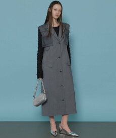 MAISON SPECIAL Tailored Gilet One-piece Dress メゾンスペシャル ワンピース・ドレス ワンピース グレー ネイビー【送料無料】