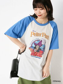 ehka sopo 【Disney】ピーターパン/ラグランTシャツ エヘカソポ トップス カットソー・Tシャツ ピンク グリーン ブルー