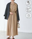 ROPE' PICNIC 【UVカット・接触冷感・イージーケア】スキッパーシャツワンピース ロペピクニック ワンピース・ドレス シャツワンピース ベージュ ネイビー ブルー【送料無料】