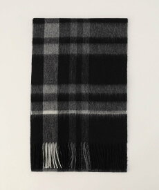 【SALE／46%OFF】COMME CA MEN ウール チェックマフラー コムサメン ファッション雑貨 マフラー・ストール・ネックウォーマー ブラック【送料無料】