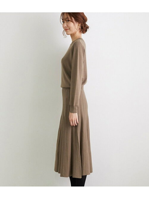 Rope Picnic クルーネックプリーツニットワンピース Rakuten Fashion 楽天ファッション 旧楽天ブランドアベニュー Bw3939