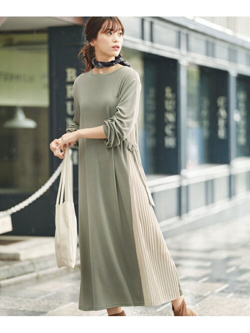 Geera クルーネックサイドプリーツワンピース Rakuten Fashion 楽天ファッション 旧楽天ブランドアベニュー Cf7939
