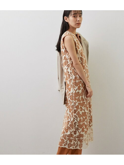 Salon Adam Et Rope チュールフラワーレースノースリーブワンピース Rakuten Fashion 楽天ファッション 旧楽天ブランドアベニュー Ct0939