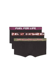 【SALE／20%OFF】DIESEL メンズ アンダーウェア 3枚セット ディーゼル インナー・ルームウェア ボクサーパンツ・トランクス ブラック【送料無料】