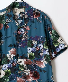 【SALE／39%OFF】Lazar アロハシャツ メンズ 総柄 レーヨン 柄シャツ レディース ユニセックス ラザル トップス シャツ・ブラウス ブラック ベージュ ホワイト ブラウン ブルー グリーン グレー
