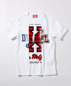 【SALE／65%OFF】DIESEL DIESEL/(K)DIESEL(ディーゼル)Kids & Junior ブランドロゴ半袖Tシャツカットソー シフォン トップス カットソー・Tシャツ ホワイト【送料無料】