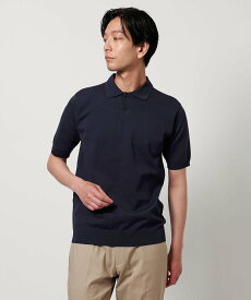 【SALE／50%OFF】a day in the life ハイゲージ ニット ポロシャツ＜A DAY IN THE LIFE＞ ユナイテッドアローズ アウトレット トップス ポロシャツ ブラック ネイビー