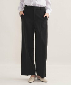 INDIVI 【通勤スーツ/洗える】ストレッチワイドパンツ インディヴィ パンツ その他のパンツ ブラック ネイビー【送料無料】