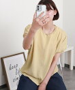 【接触冷感/洗濯機OK】楽ちんドルマントップス リブネック ワッシャー素材