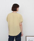 【接触冷感/洗濯機OK】楽ちんドルマントップス リブネック ワッシャー素材