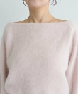 【miki監修】ラメヘアリーウールカシミヤ混オフショルニット