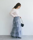 【miki監修】ラメヘアリーウールカシミヤ混オフショルニット
