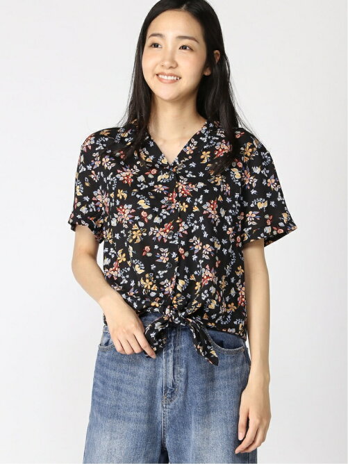 Silky Silky Honey Drop 花柄裾結びシャツ Rakuten Fashion 楽天ファッション 旧楽天ブランドアベニュー Av6940
