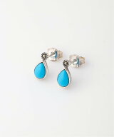 SCALABLANCHE SCALABLANCHE/(U)ティアドロップターコイズピアス(SV925) スカラ アクセサリー・腕時計 ピ…