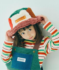 p.premier マルチカラーファーバケットハット エフオーオンラインストア 帽子 その他の帽子 ピンク グリーン ブラウン ブルー