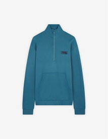 【SALE／45%OFF】Maison Kitsune 【公式】Maison Kitsune FLASH FOX HALF ZIP SWEATSHIRT メゾン キツネ アーカイブス トップス スウェット・トレーナー ブルー【送料無料】
