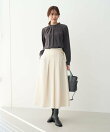 【WEB限定】ジョーゼットタック襟ブラウス/UVカット