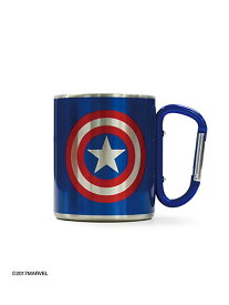 MARVEL COLLECTION MARVEL COLLECTION/カラビナマグ キャプテン・アメリカ アントレスクエア 食器・調理器具・キッチン用品 その他の食器・調理器具・キッチン用品 ブルー