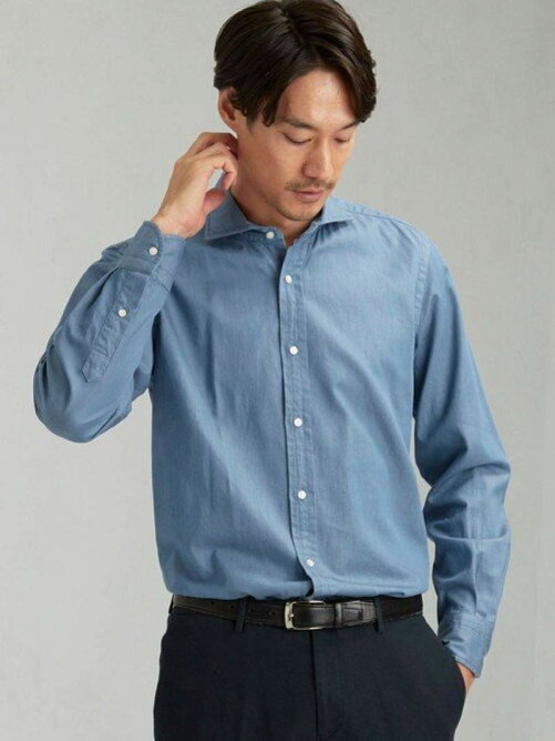 United Arrows Ltd Outlet Et インディゴ風ツイル カッタウェイカラー シャツ Rakuten Fashion 楽天ファッション 旧楽天ブランドアベニュー Bv4941