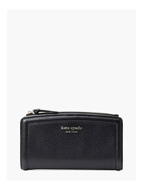 【SALE／55%OFF】kate spade new york ノット ジップ スリム ウォレット ケイトスペードニューヨーク 財布・ポーチ・ケース 財布 ブラック【送料無料】