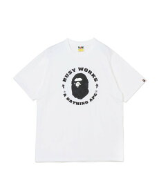 A BATHING APE INK CAMO BUSY WORKS TEE ア ベイシング エイプ トップス カットソー・Tシャツ ブラック ホワイト【送料無料】