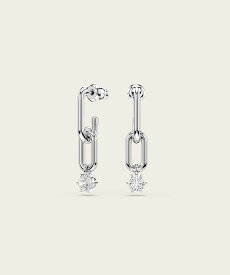 SWAROVSKI 【公式】【スワロフスキー】Constella ドロップピアス, ラウンドカット スワロフスキー アクセサリー・腕時計 ピアス ホワイト【送料無料】