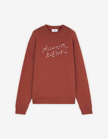 【SALE／40%OFF】Maison Kitsune 【公式】Maison Kitsune MAISON KITSUNE HANDWRITING GINGHAM COMFORT SWEATSHIRT メゾン キツネ アーカイブス トップス スウェット・トレーナー ブラウン【送料無料】