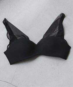 NOBLE �s�\��tNICENICE MOMENT/�i�C�X�i�C�X���[�����g MESH FINE STRAP BRA �m�[�u�� �C���i�[�E���[���E�F�A ���̑��̃C���i�[�E���[���E�F�A �u���b�N �x�[�W���y���������z