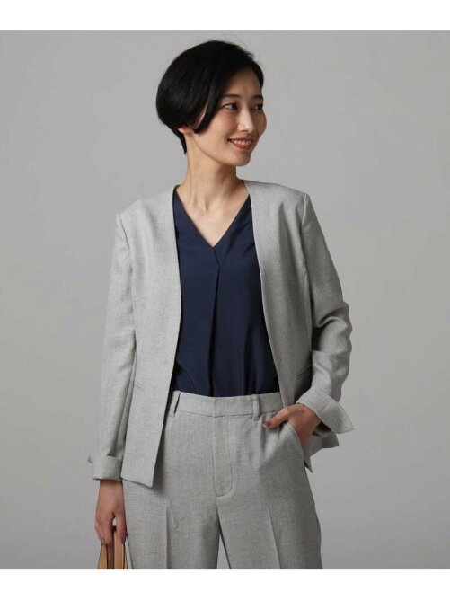 Untitled 洗える ドレッサーアーステックリネン ノーカラージャケット Rakuten Fashion 楽天ファッション 旧楽天ブランドアベニュー Au3942