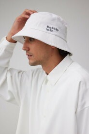 AZUL BY MOUSSY ロゴ刺繍バケットハット アズールバイマウジー 帽子 その他の帽子 ホワイト ブラック