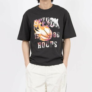�ySALE�^50%OFF�zReebok �o�X�P�b�g�{�[�� �I���t�@�C���[ T�V���c / GS BASKETBALL ON FIRE TEE ���[�{�b�N �g�b�v�X �J�b�g�\�[�ET�V���c �u���b�N