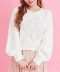 【SALE／50%OFF】Areeam Disney マリー/ニットプルオーバー アリーム トップス ニット ホワイト【送料無料】