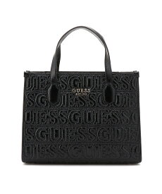 【SALE／50%OFF】GUESS GUESS トートバッグ (W)SILVANA 2 Compartment Tote ゲス バッグ トートバッグ ブラック【送料無料】