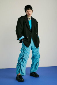 �ySALE�^30%OFF�zHeRIN.CYE �y�|�C���g�A�b�v+4%�Ώۏ��i�zSide gather pants �w�����h�b�g�T�C �p���c ���̑��̃p���c �u���b�N�y���������z