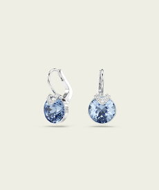 SWAROVSKI 【公式】【スワロフスキー】Bella V ドロップピアス, ラウンドカット スワロフスキー アクセサリー・腕時計 ピアス ブルー【送料無料】