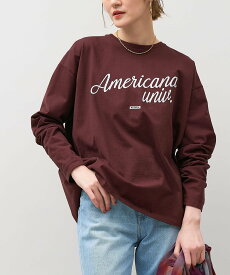 MICA&DEAL 【AMERICANA*MICA&DEAL】15th ANNIVERSARY ロングスリーブT-shirt マイカアンドディール トップス カットソー・Tシャツ ブラウン ホワイト グレー ネイビー【送料無料】