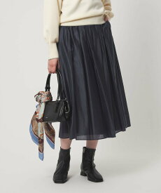 【SALE／50%OFF】UNITED ARROWS green label relaxing [size SHORTあり]チンツシアー ギャザー スカート ユナイテッドアローズ グリーンレーベルリラクシング スカート ロング・マキシスカート グレー ネイビー【送料無料】