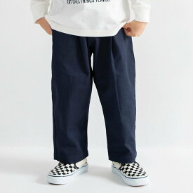 branshes 【WEB限定/DRC】オーバータックツイルロングパンツ ブランシェス パンツ その他のパンツ カーキグリーン ベージュ ブルー
