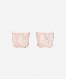 Marimekko 【Rakuten Fashion限定】【日本限定】Puketti コーヒーカップセット(ハンドルなし)200ml マリメッコ ファッション雑貨 その他のファッション雑貨 ホワイト【送料無料】